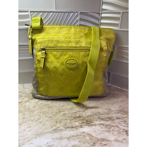 Coach Crossbody Bag Yellow Beige